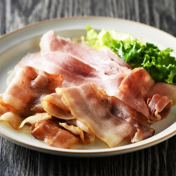 画像2: 訳あり 北海道産無塩せきベーコンスライス 80ｇ (2)